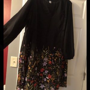 Black Flowery dress